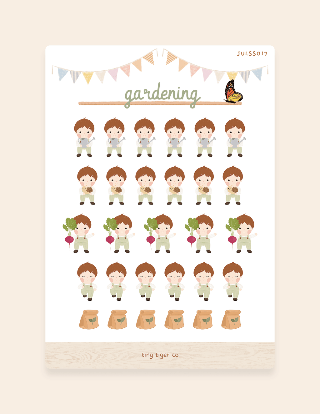 Gardening Sticker Sheet SS017