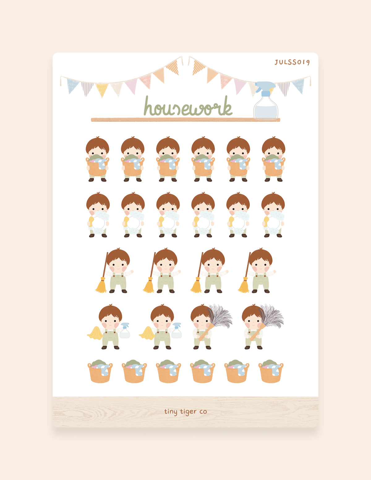 Housework Sticker Sheet SS019