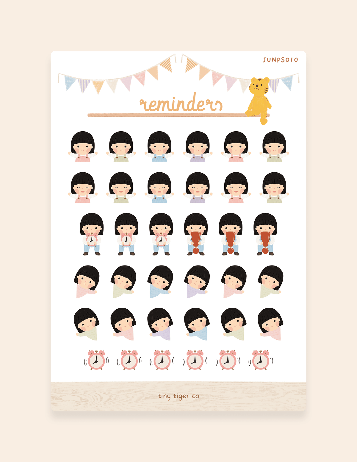 Reminders Sticker Sheet PS010