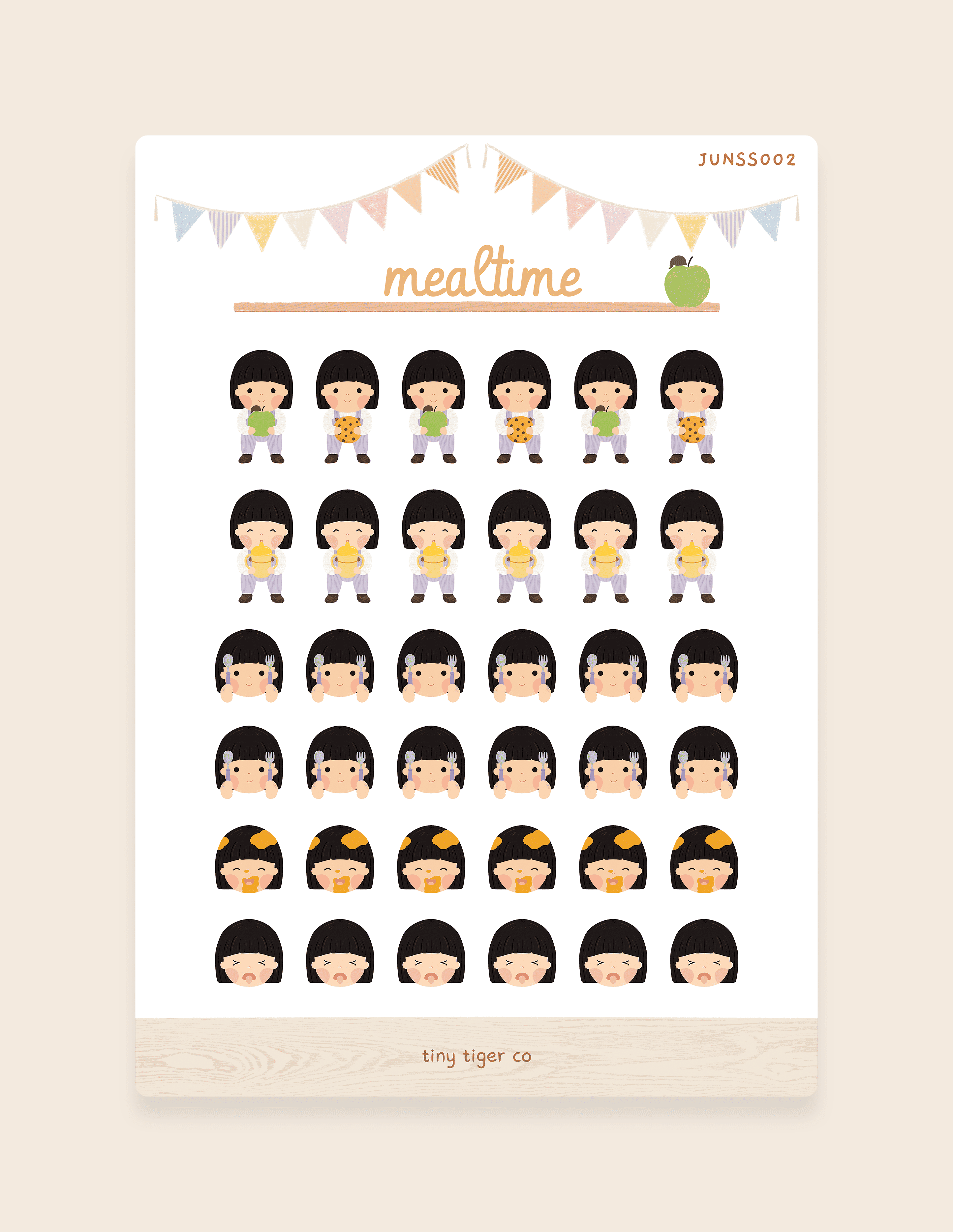 Mealtime Sticker Sheet SS002