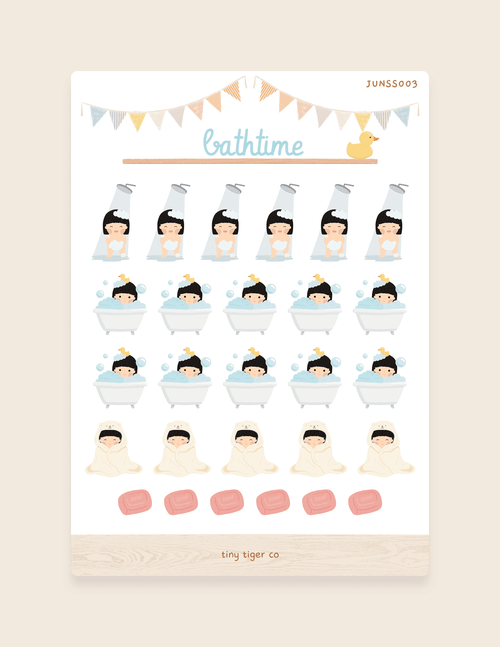 Bathtime Sticker Sheet SS003