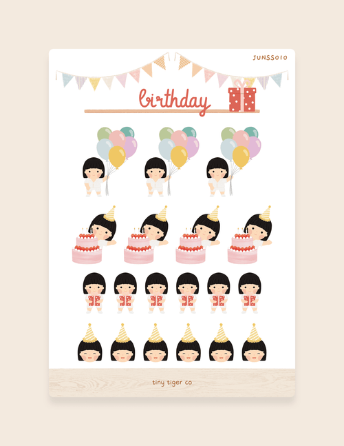 Birthday Sticker Sheet SS010