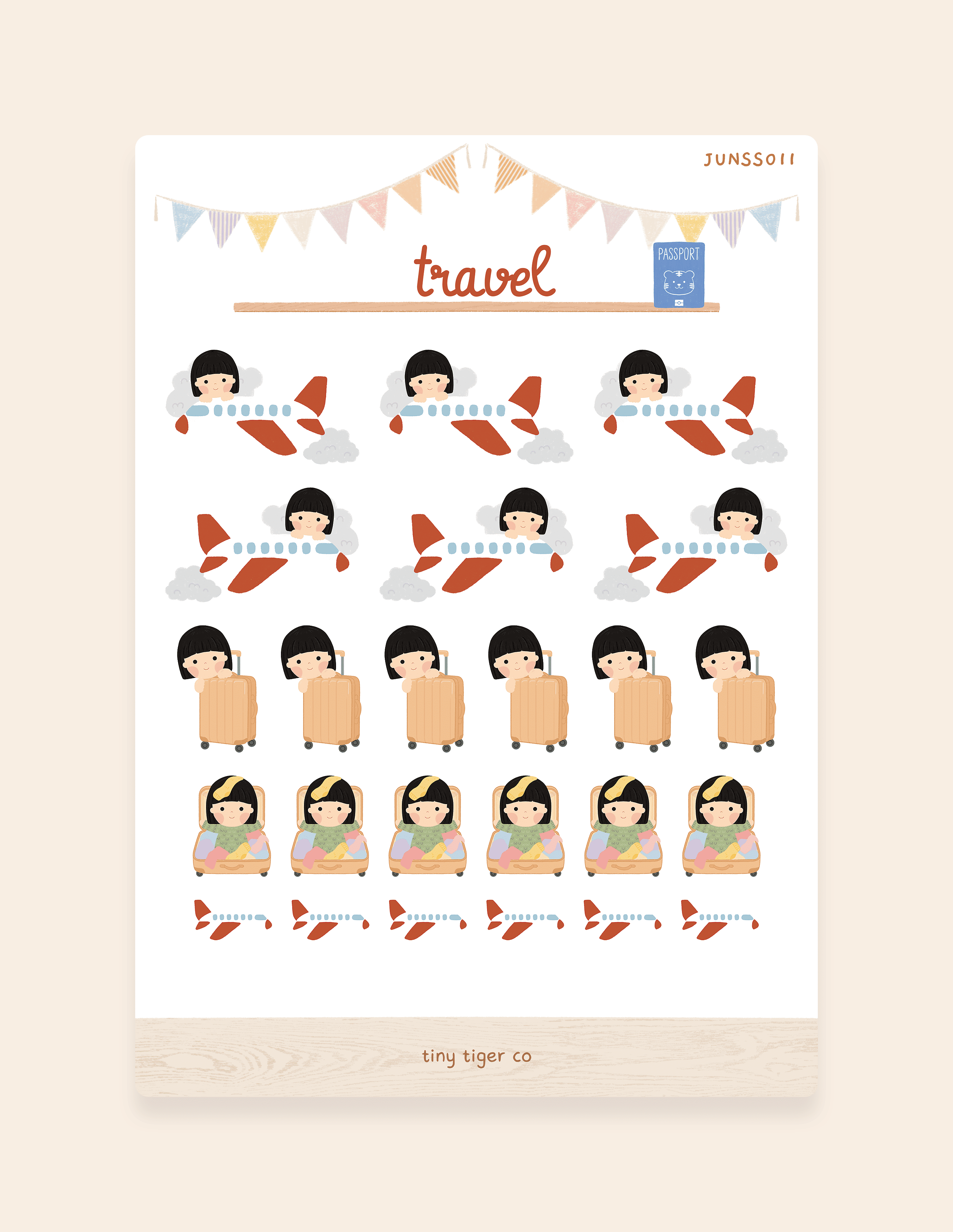 Travel Sticker Sheet SS011