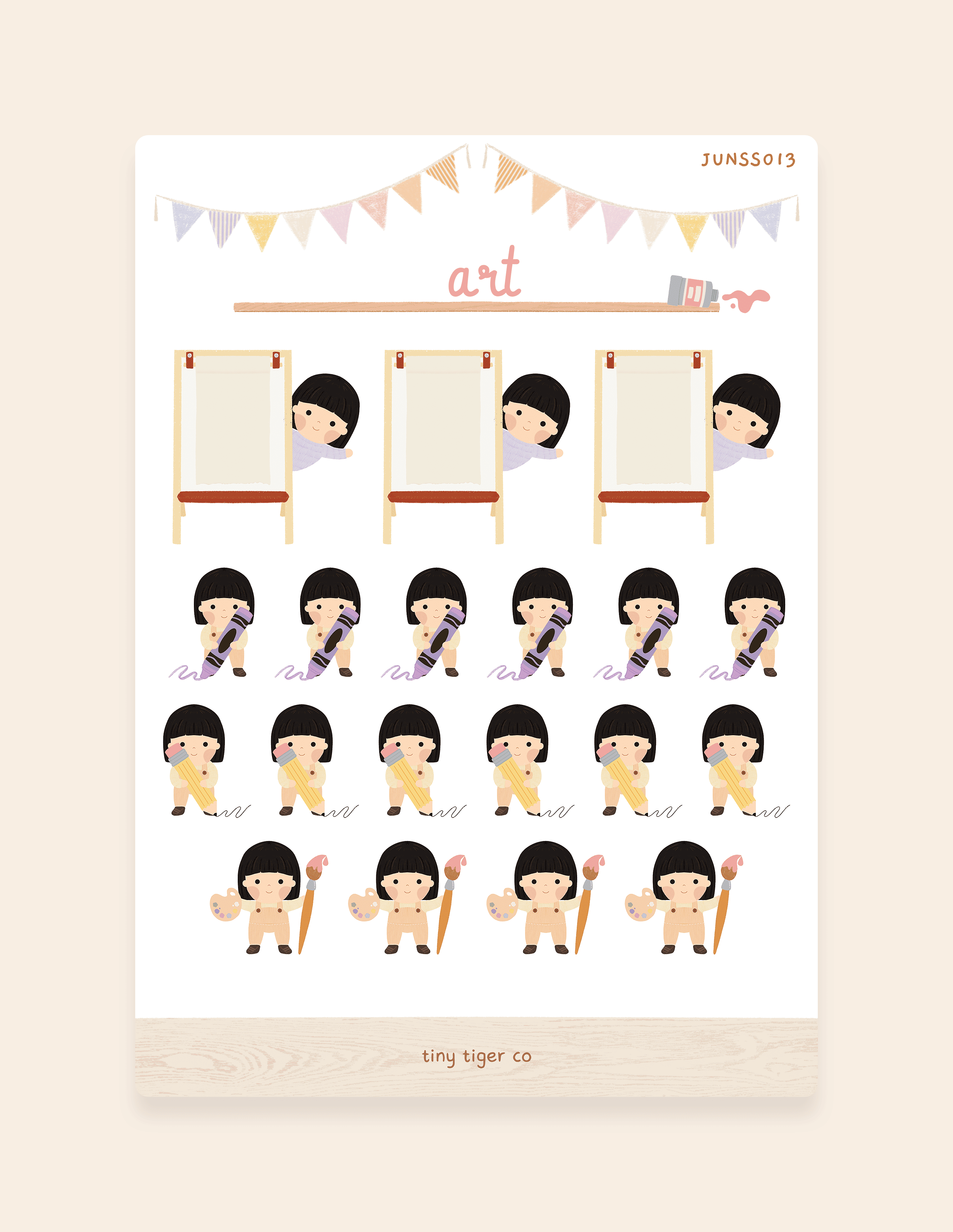 Art Sticker Sheet SS013