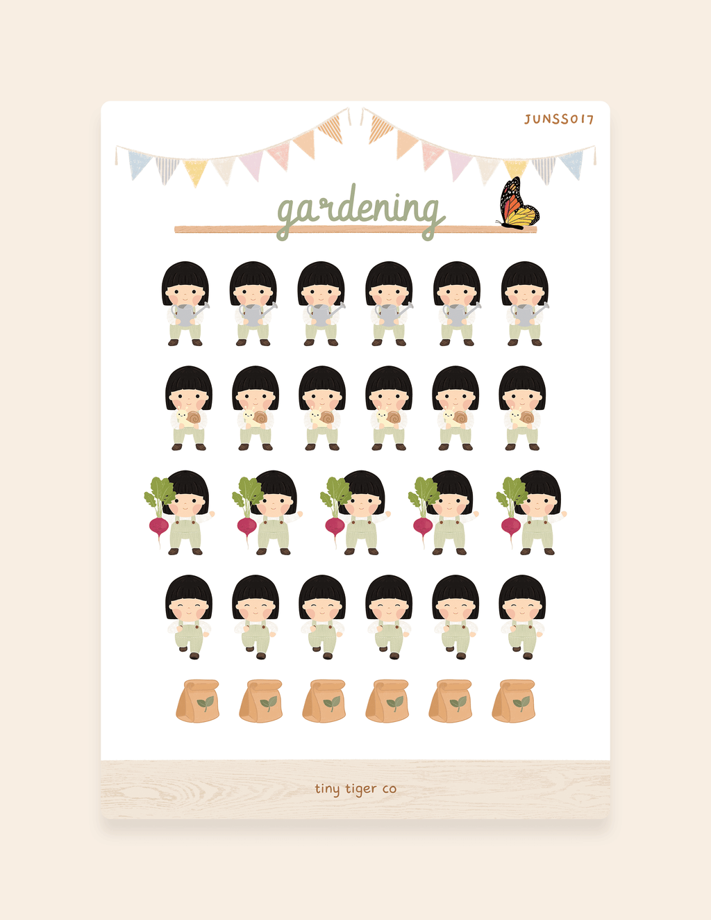 Gardening Sticker Sheet SS017