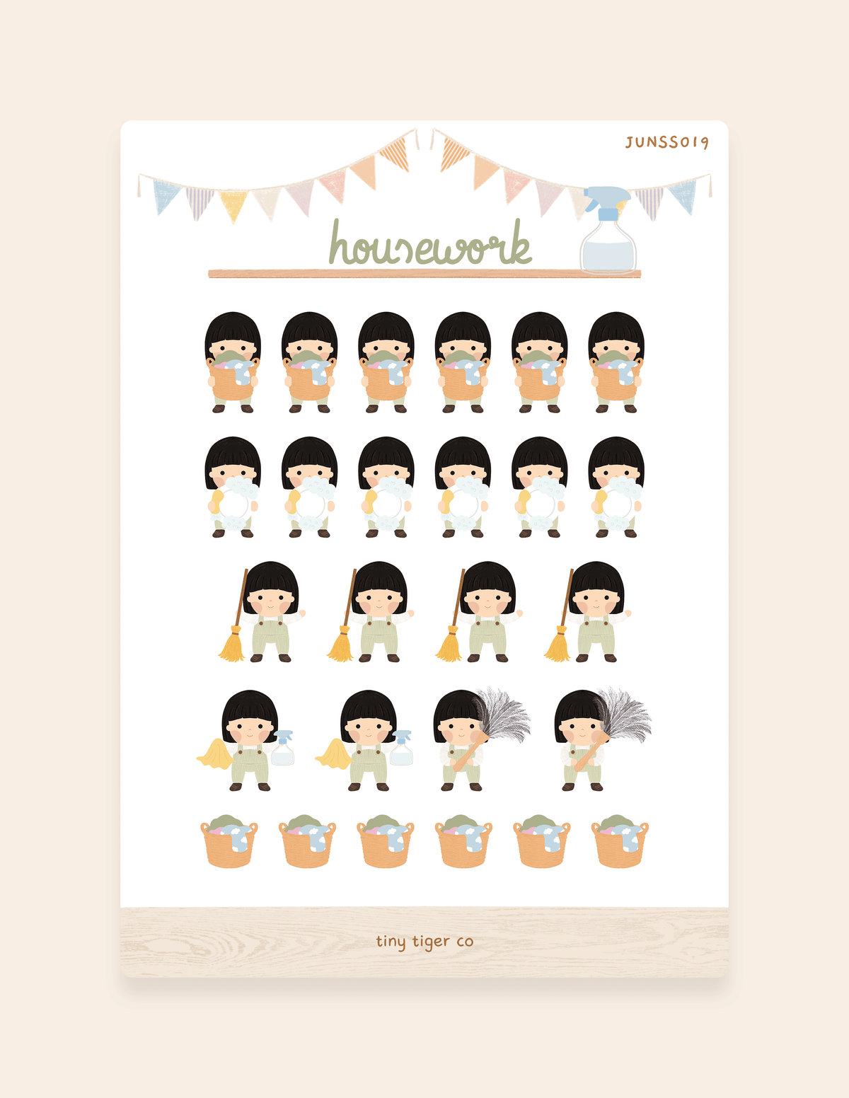 Housework Sticker Sheet SS019