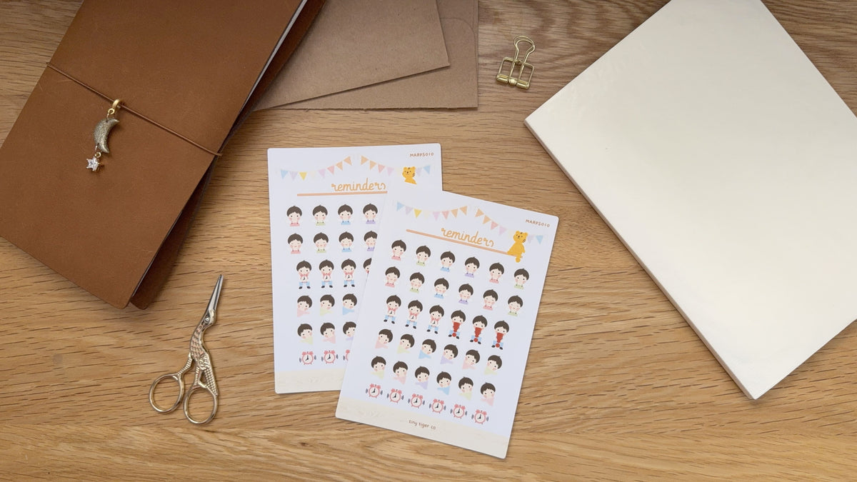 Reminders Sticker Sheet PS010
