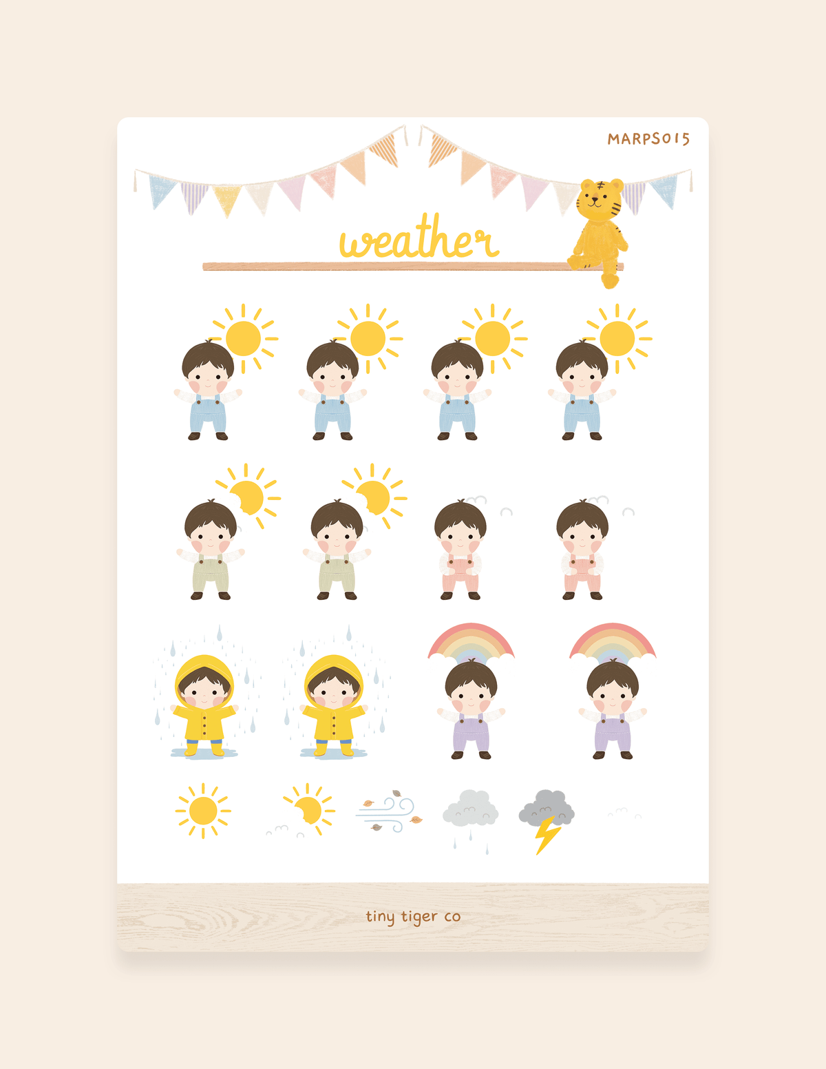 Weather Sticker Sheet PS015