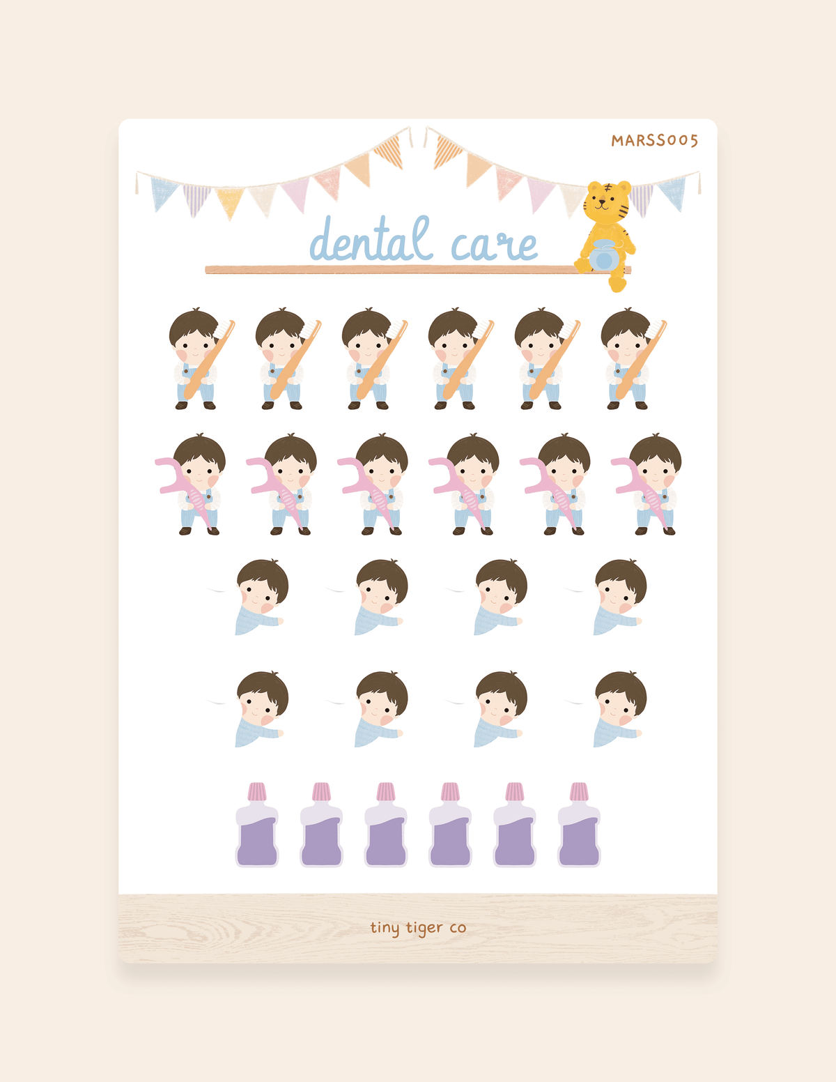 Dental Care Sticker Sheet SS005