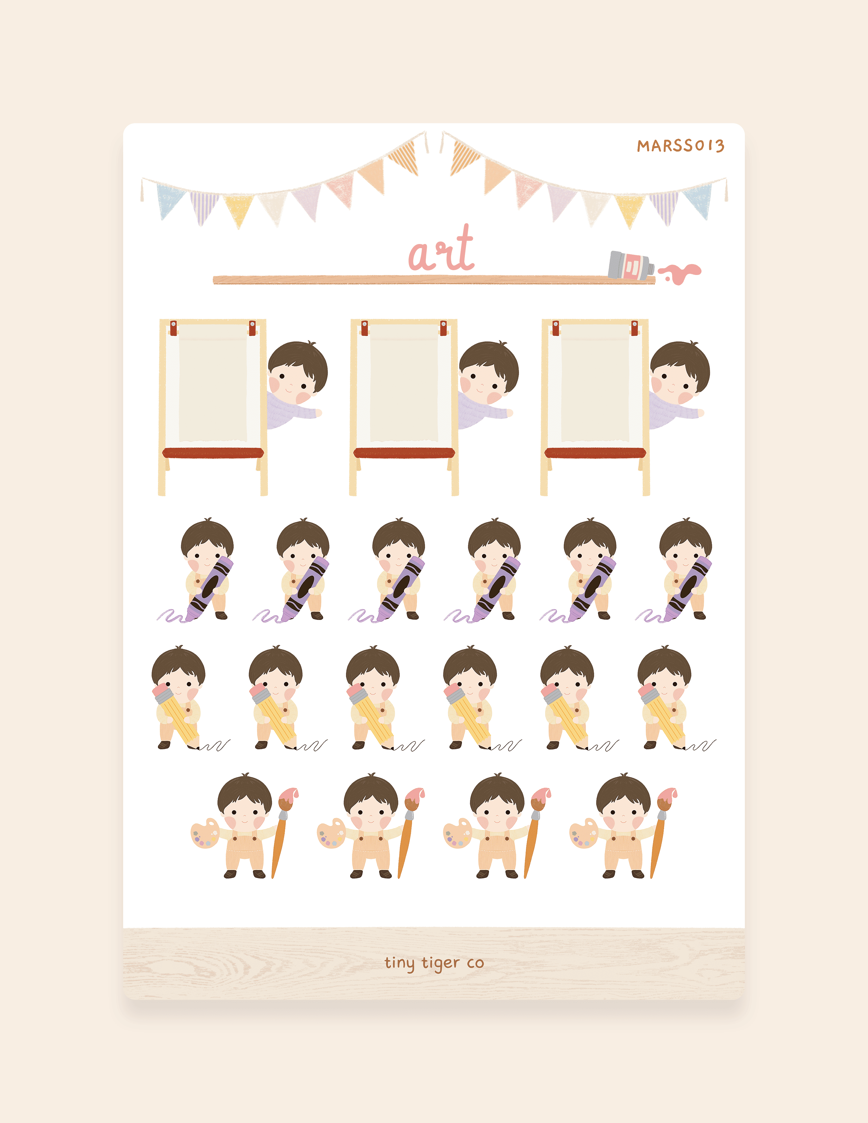 Art Sticker Sheet SS013