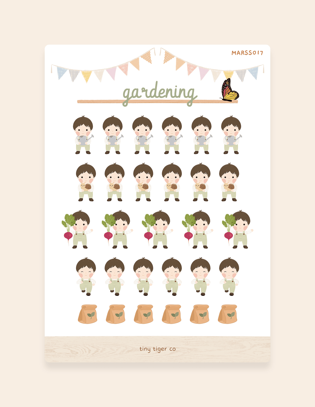 Gardening Sticker Sheet SS017