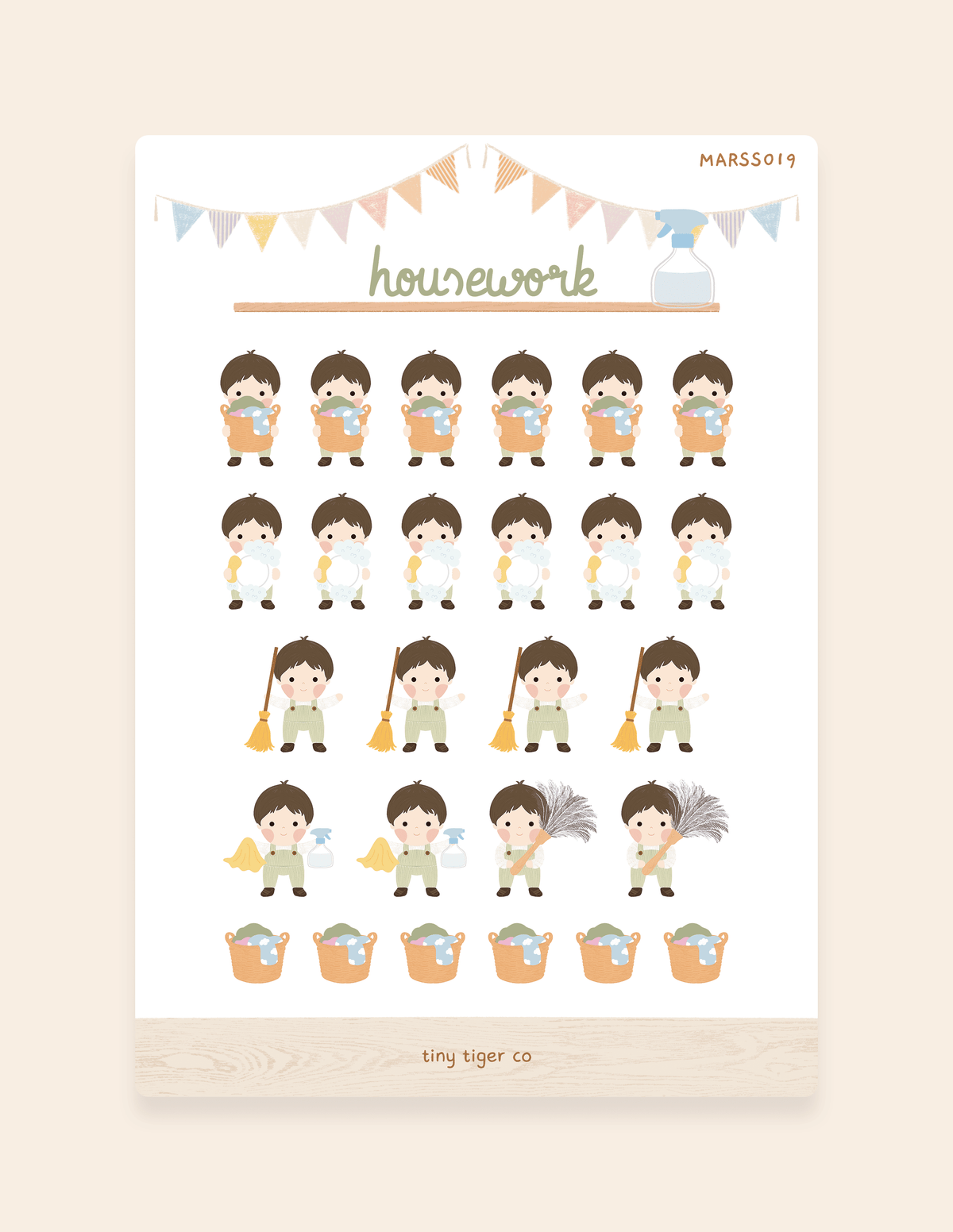 Housework Sticker Sheet SS019
