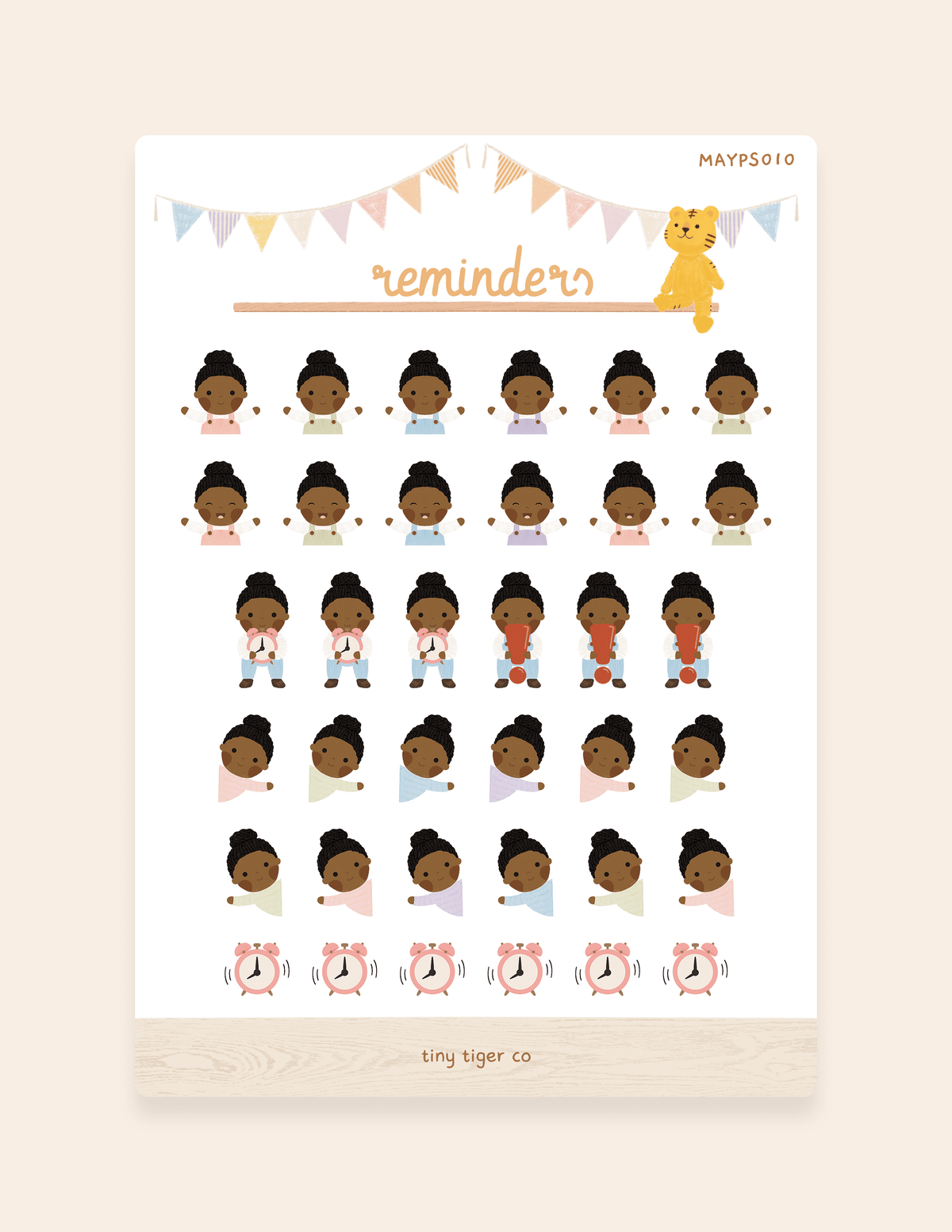 Reminders Sticker Sheet PS010