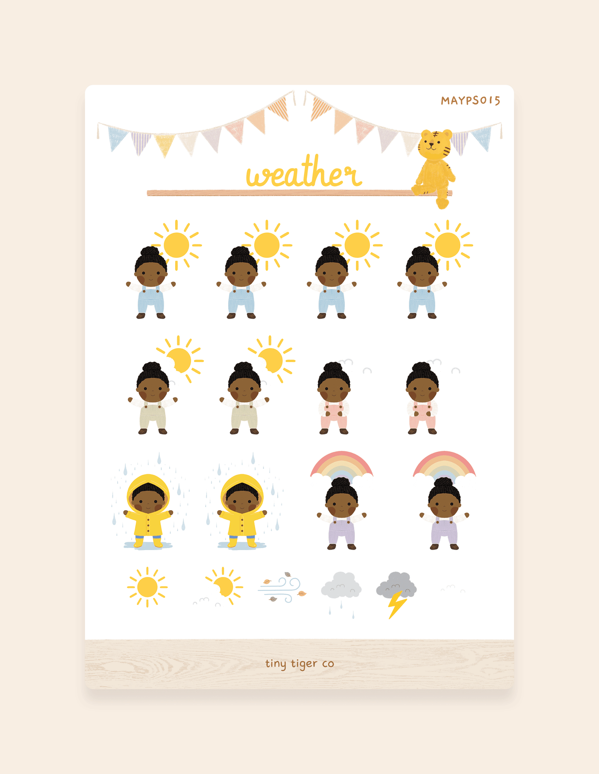 Weather Sticker Sheet PS015