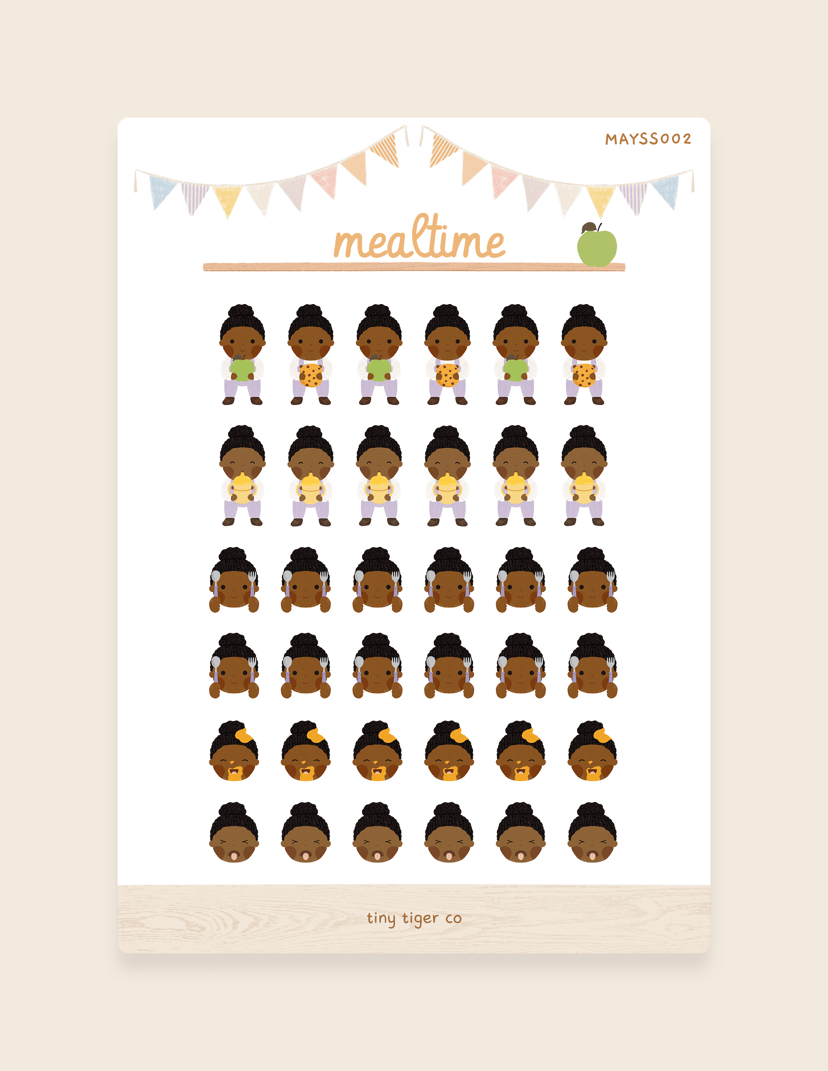 Mealtime Sticker Sheet SS002
