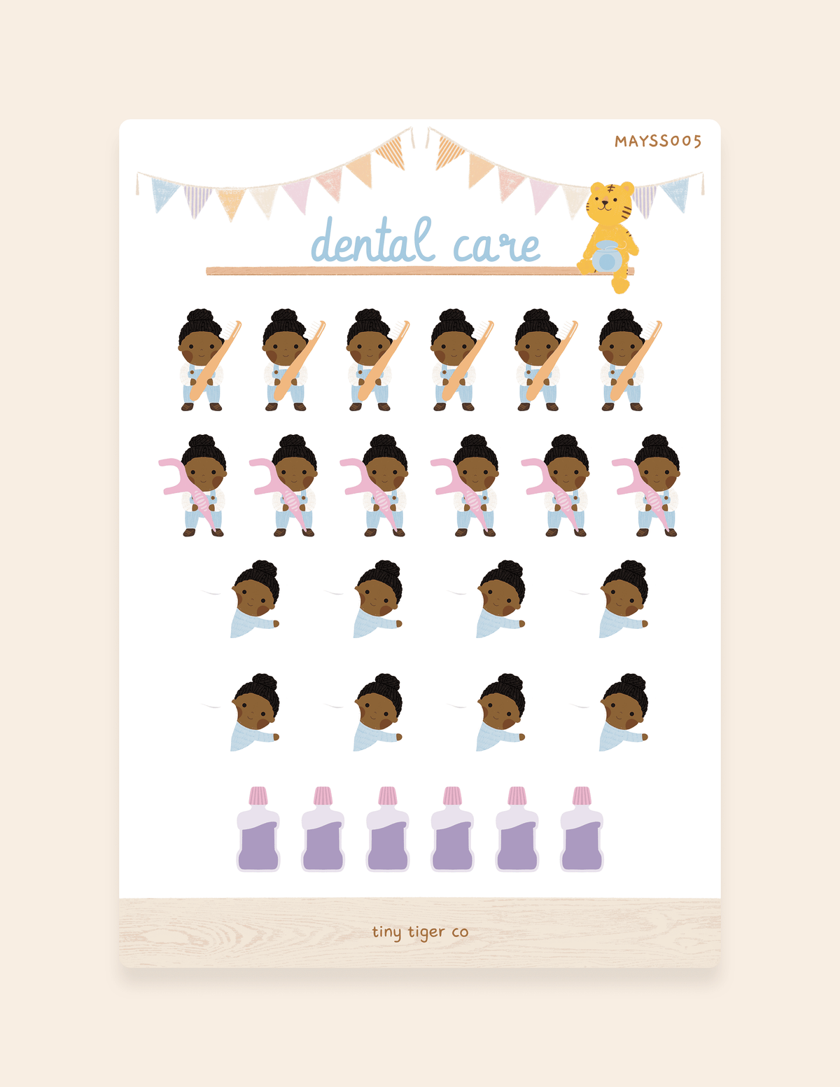 Dental Care Sticker Sheet SS005