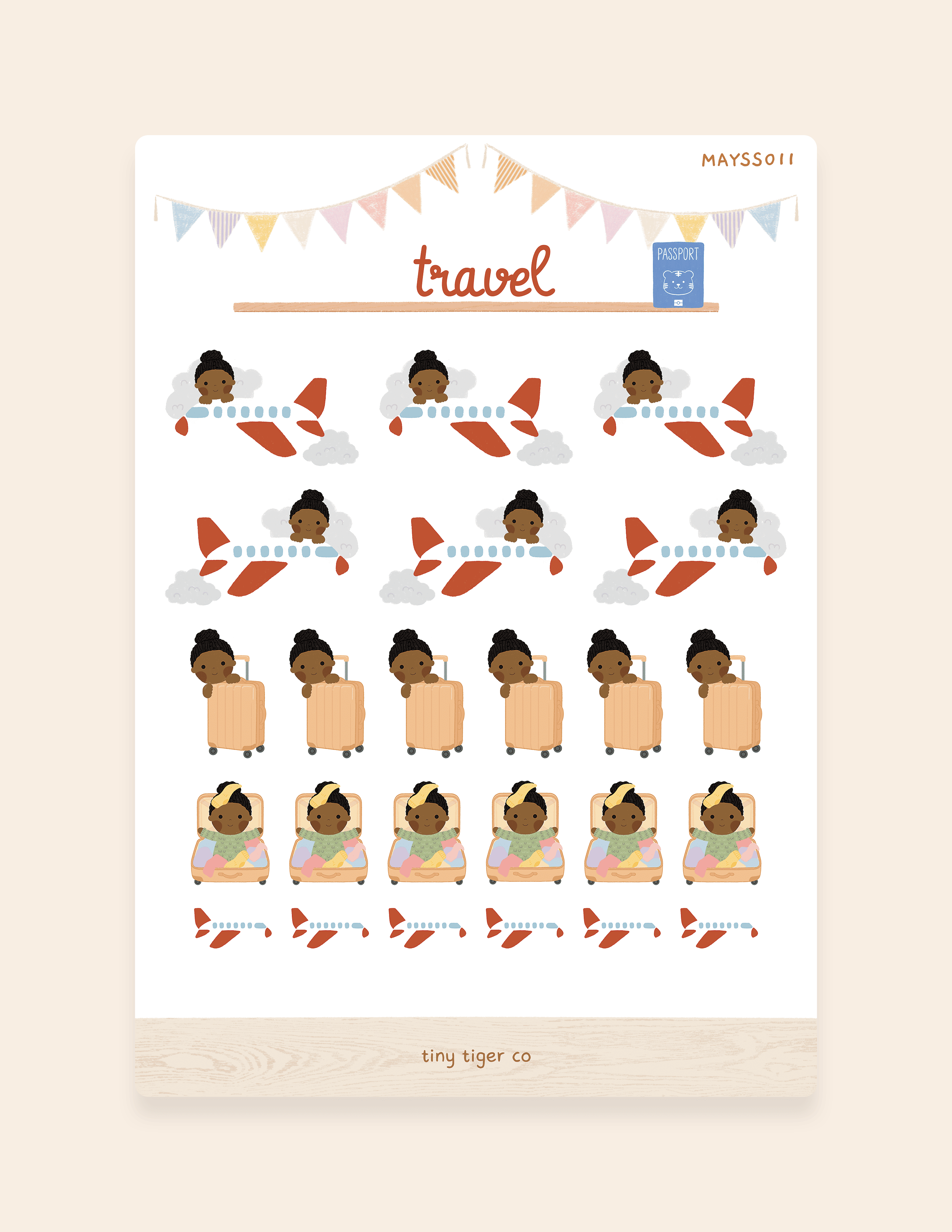 Travel Sticker Sheet SS011