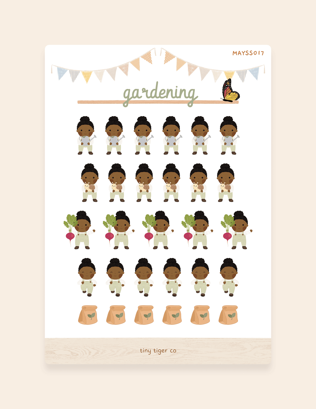 Gardening Sticker Sheet SS017