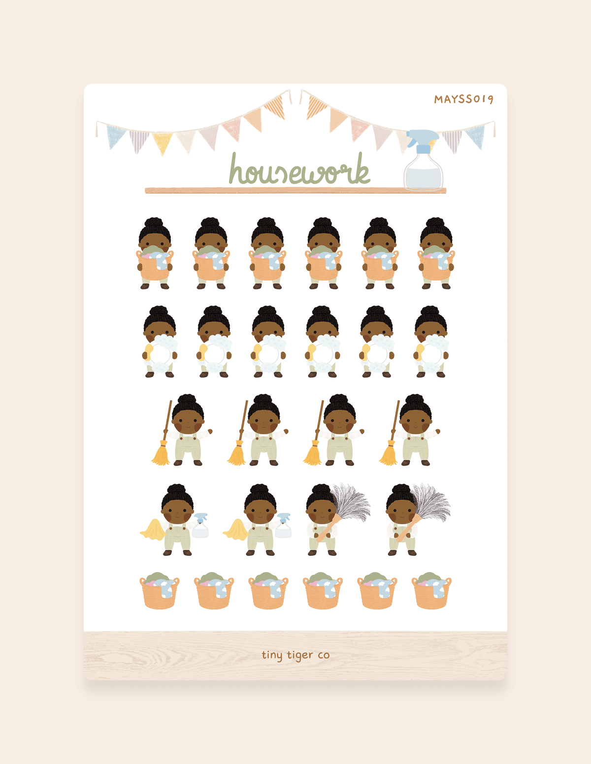 Housework Sticker Sheet SS019