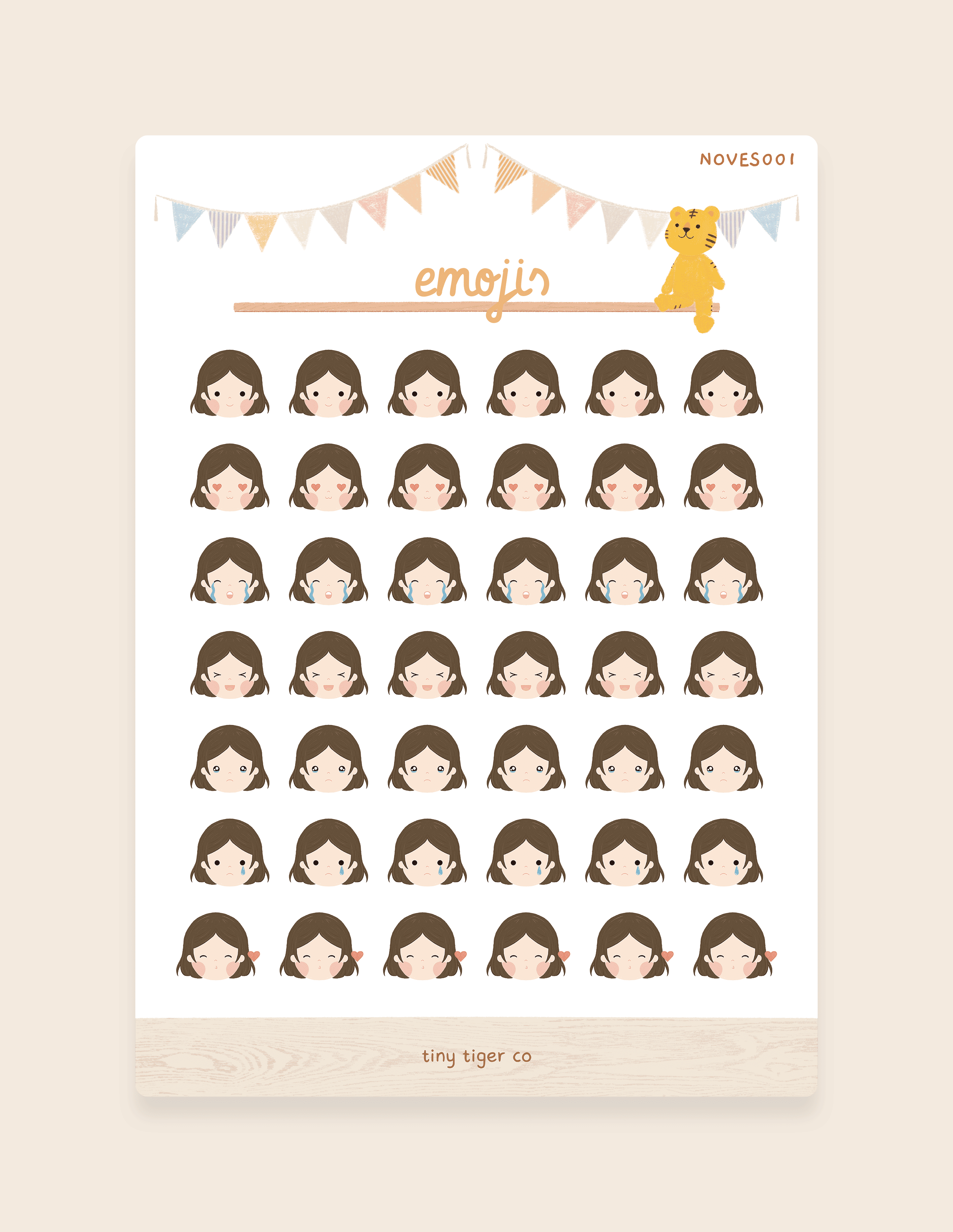 Emotions Sticker Sheet ES001