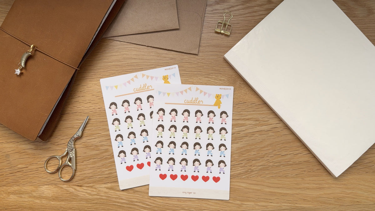 Cuddles Sticker Sheet ES010