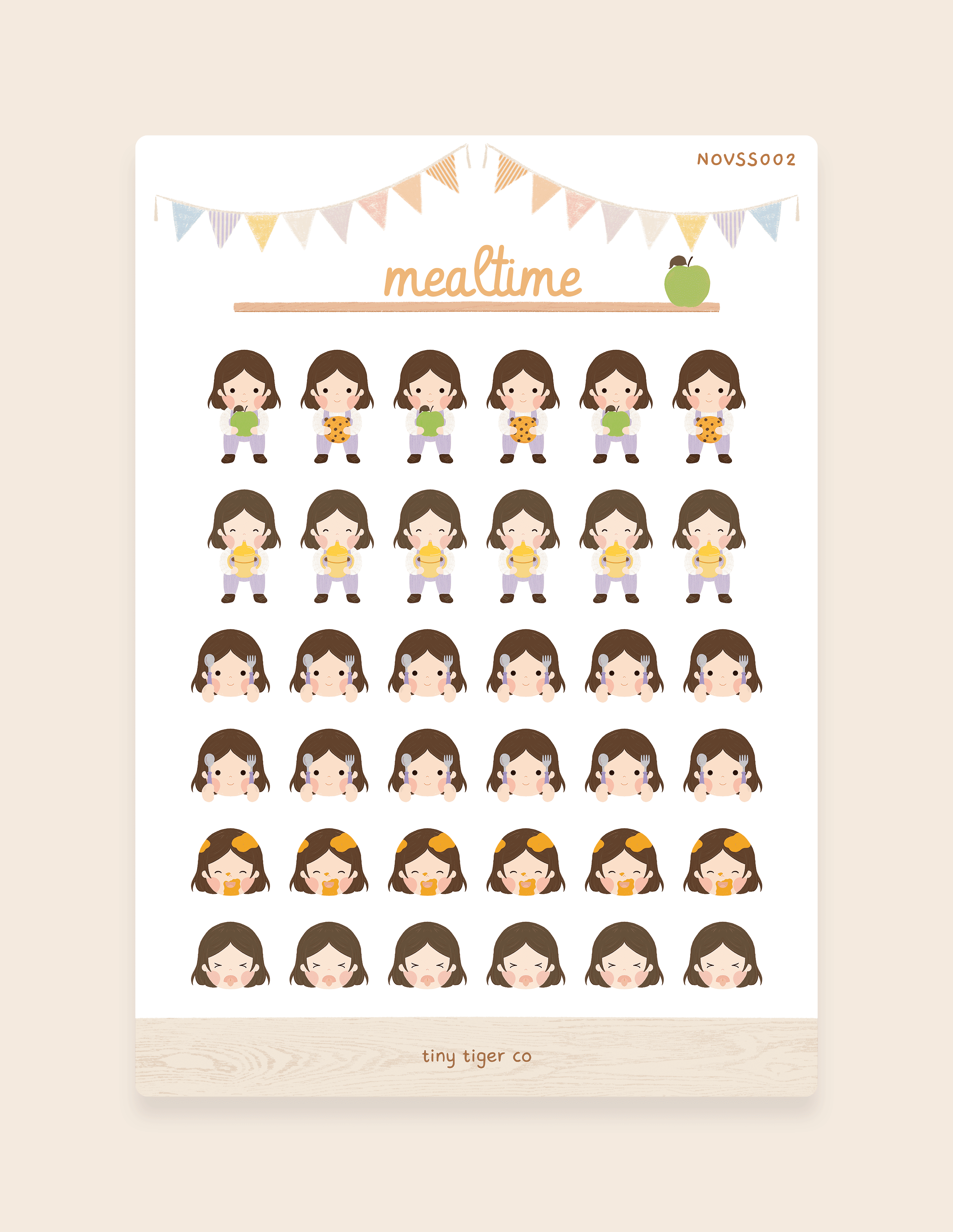 Mealtime Sticker Sheet SS002