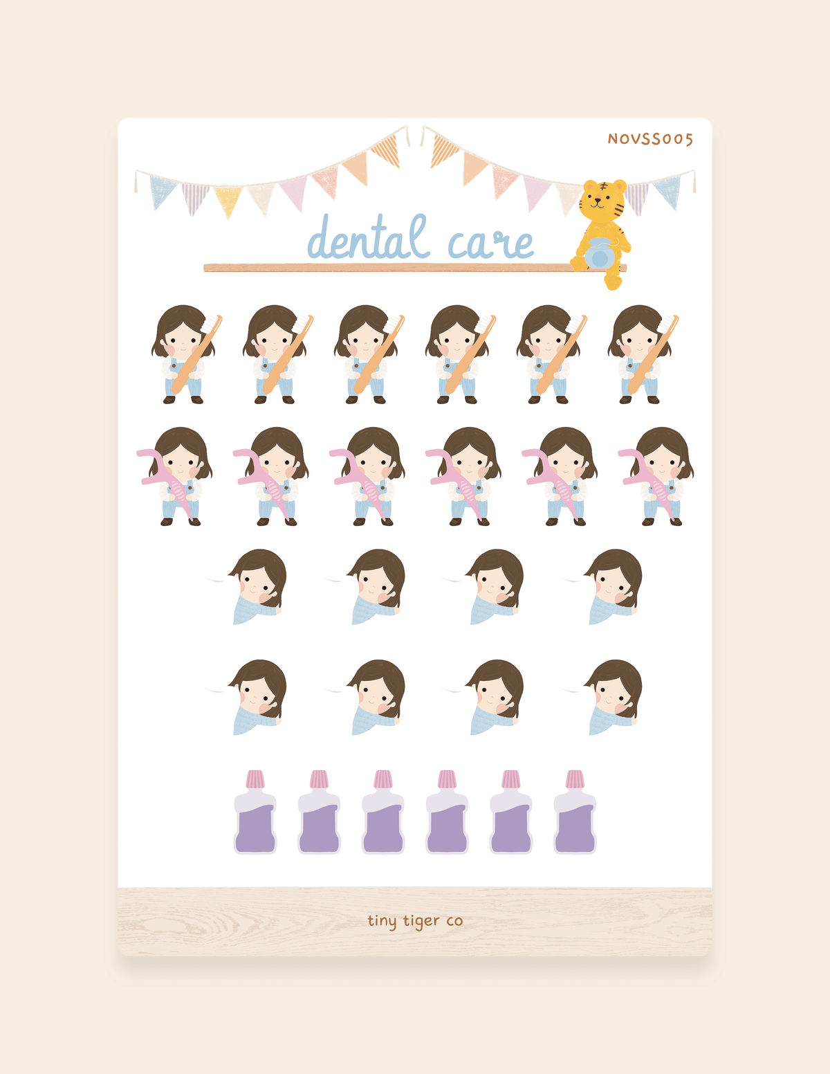 Dental Care Sticker Sheet SS005