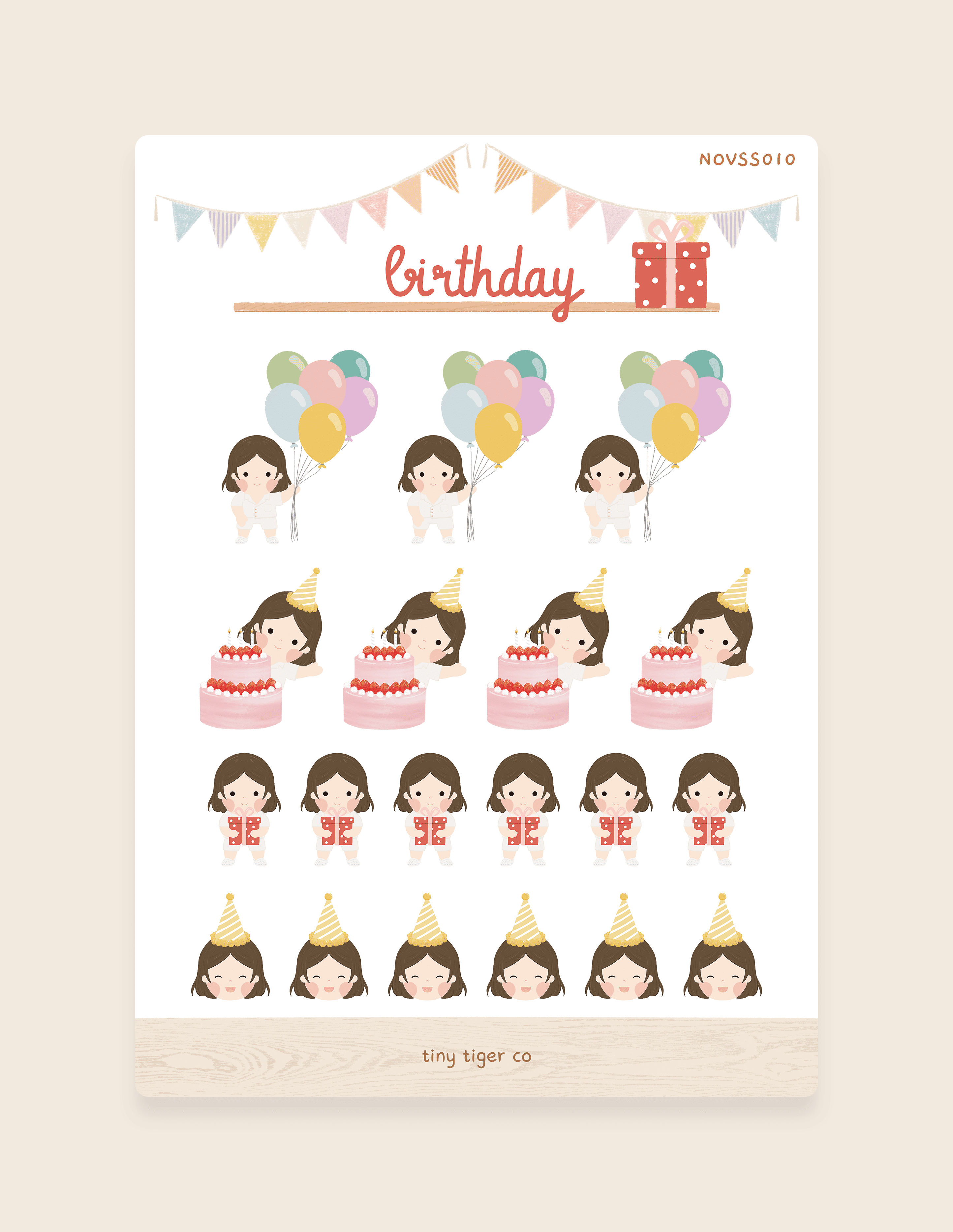 Birthday Sticker Sheet SS010