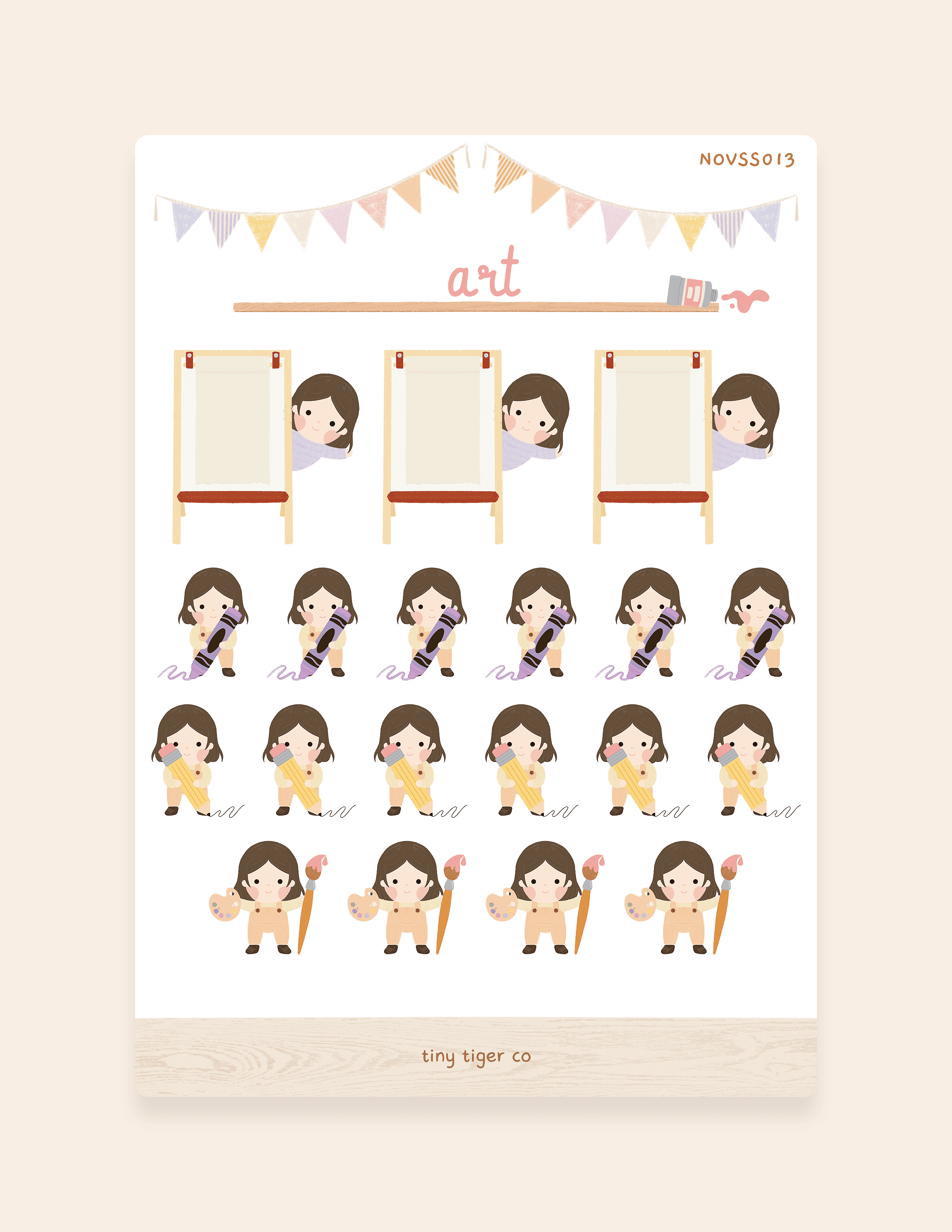 Art Sticker Sheet SS013