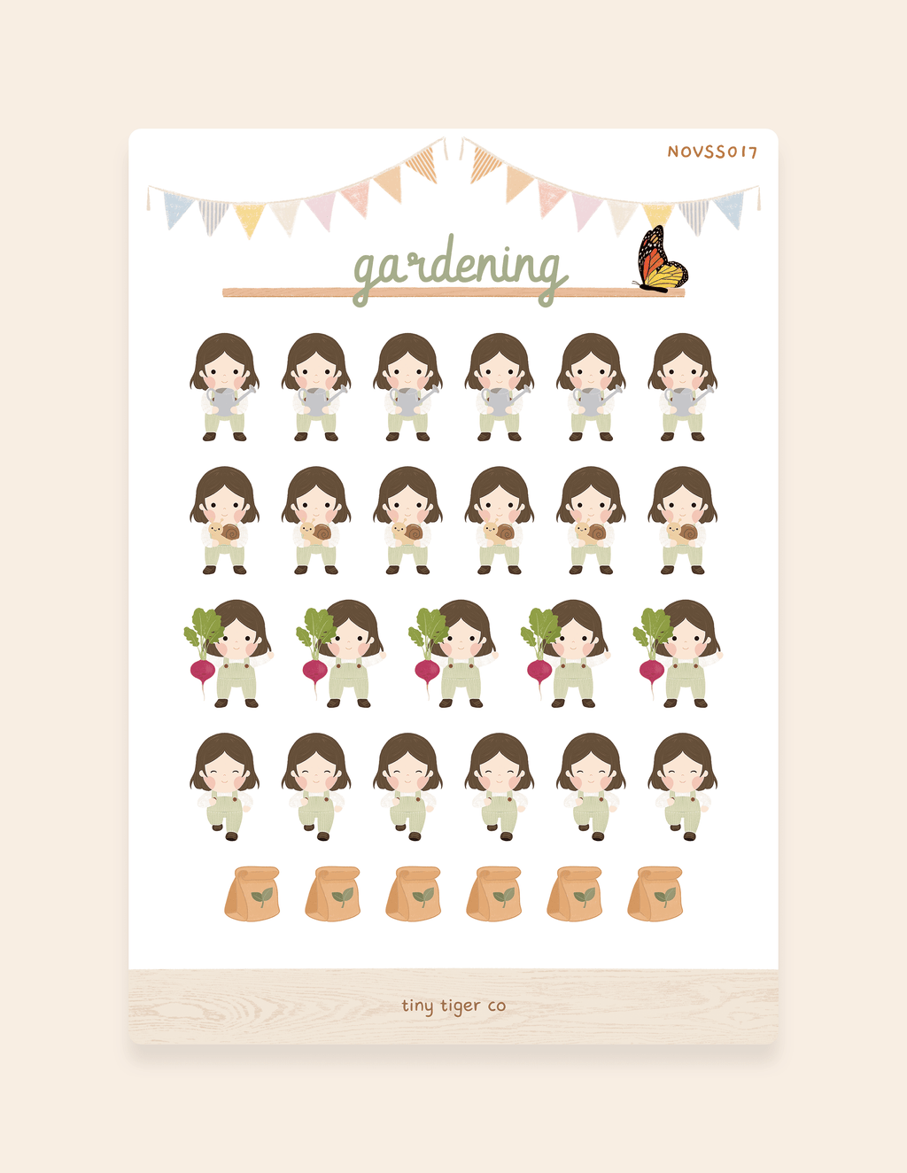 Gardening Sticker Sheet SS017
