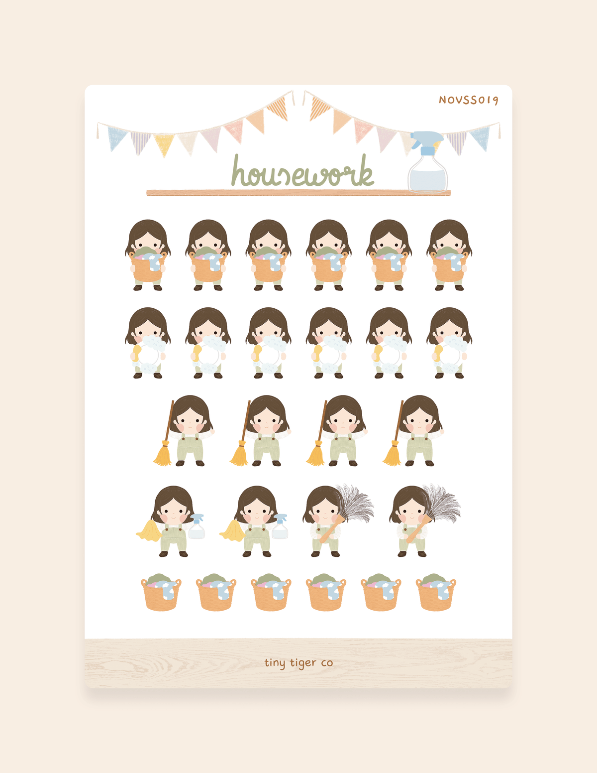 Housework Sticker Sheet SS019