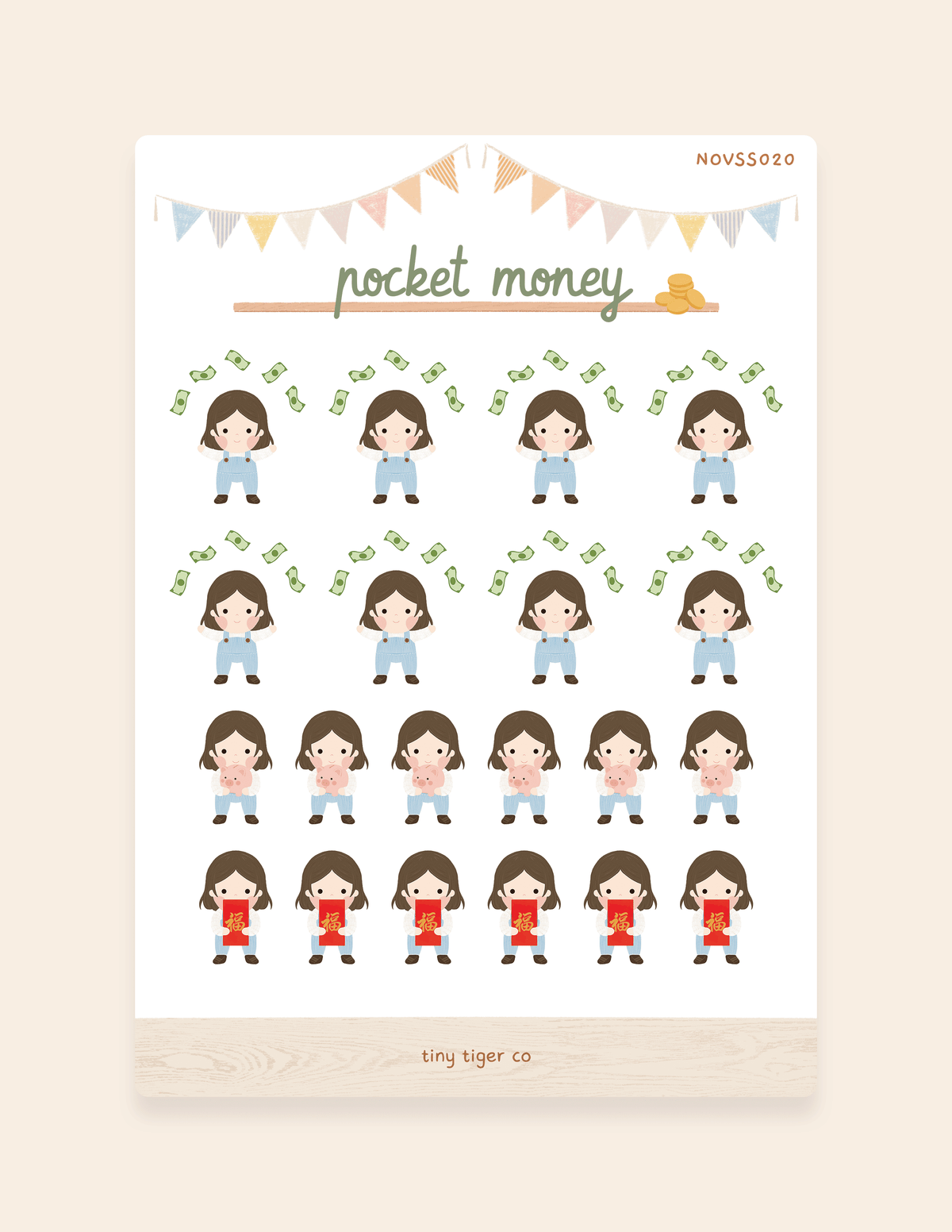Pocket Money Sticker Sheet SS020