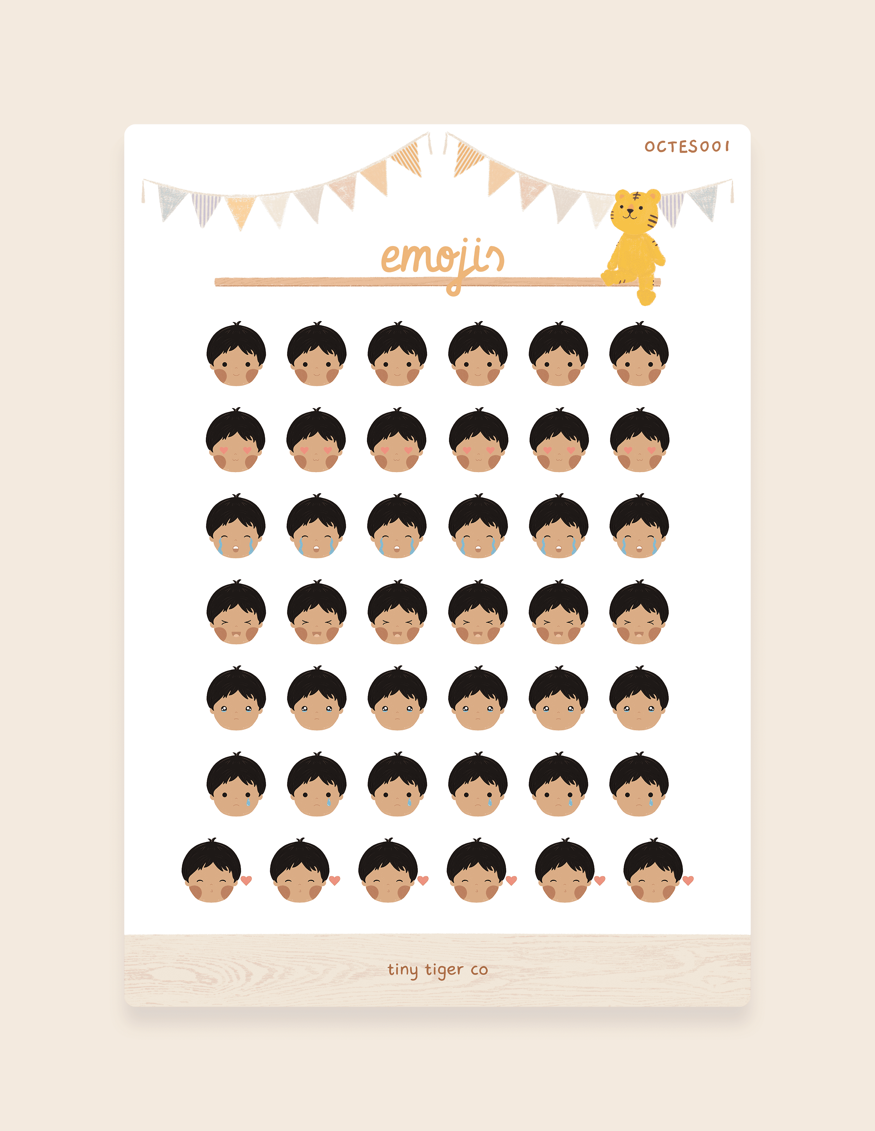 Emotions Sticker Sheet ES001