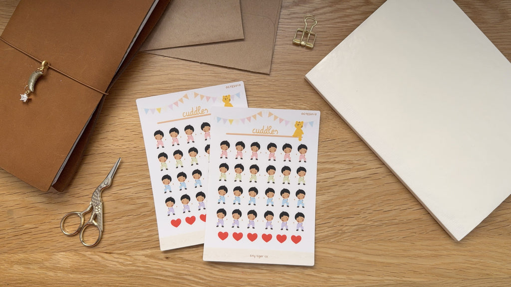 Cuddles Sticker Sheet ES010