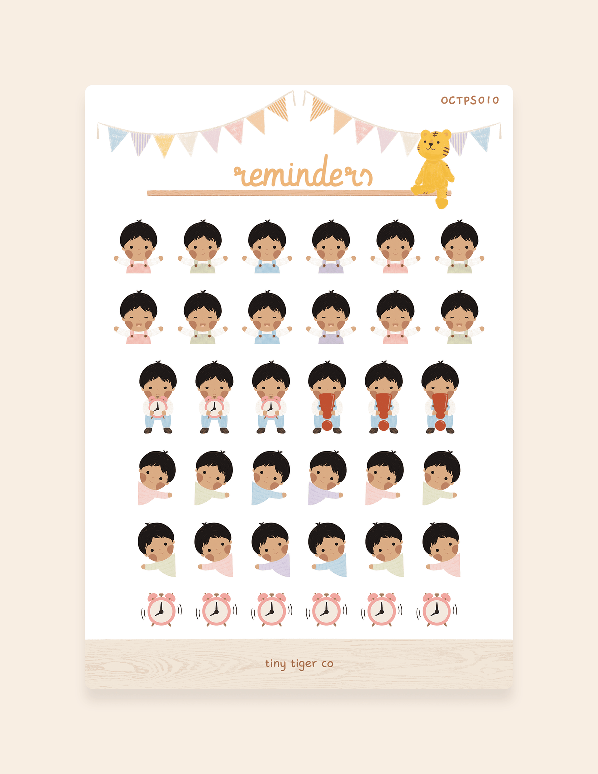 Reminders Sticker Sheet PS010