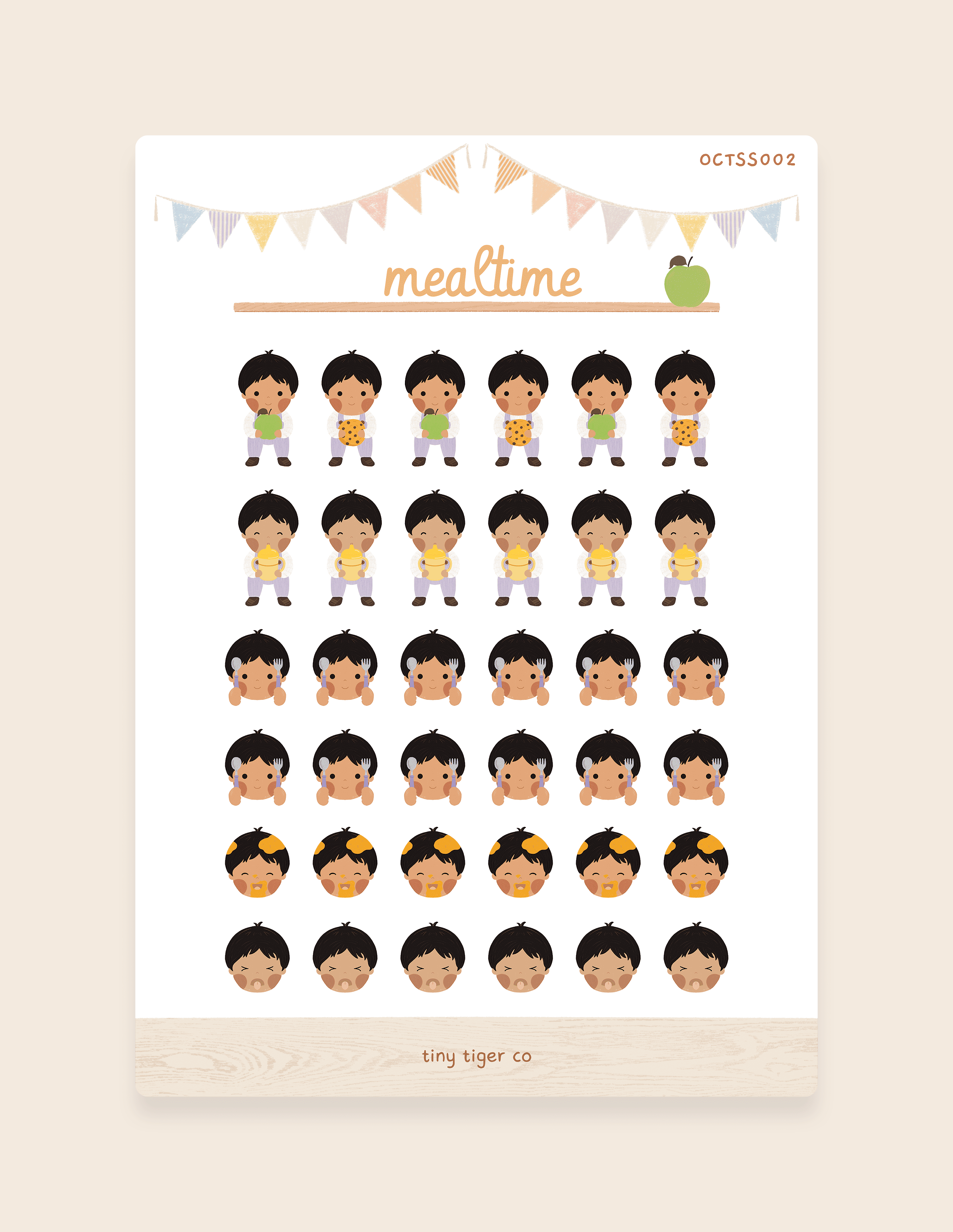 Mealtime Sticker Sheet SS002