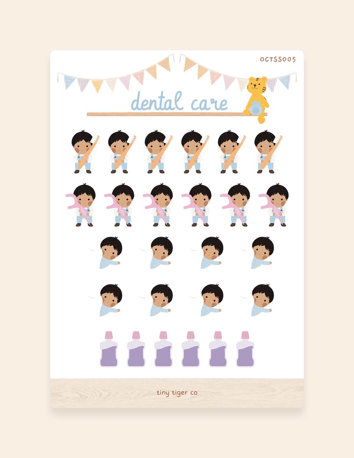 Dental Care Sticker Sheet SS005