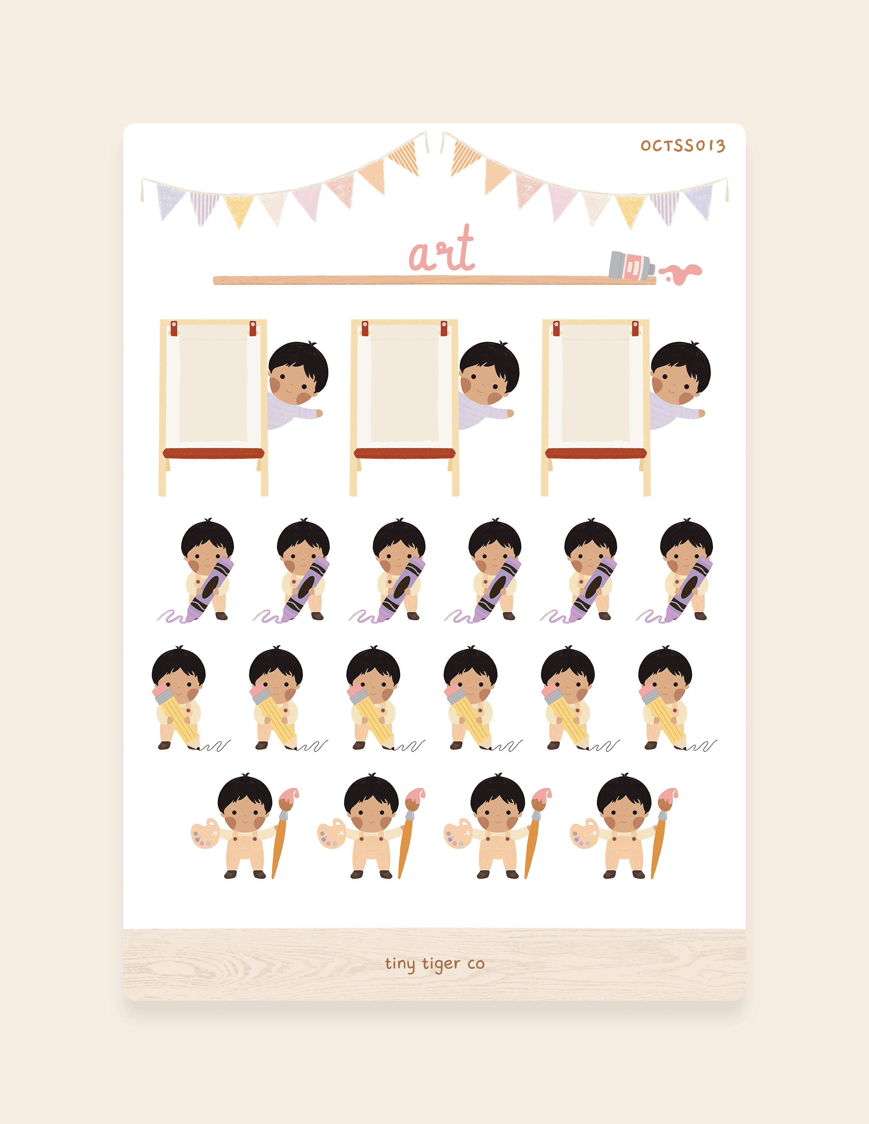 Art Sticker Sheet SS013