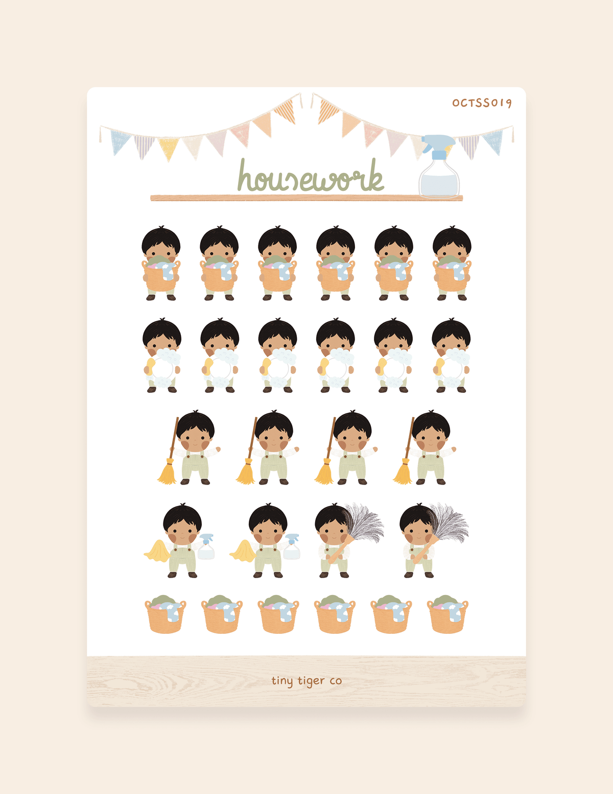 Housework Sticker Sheet SS019