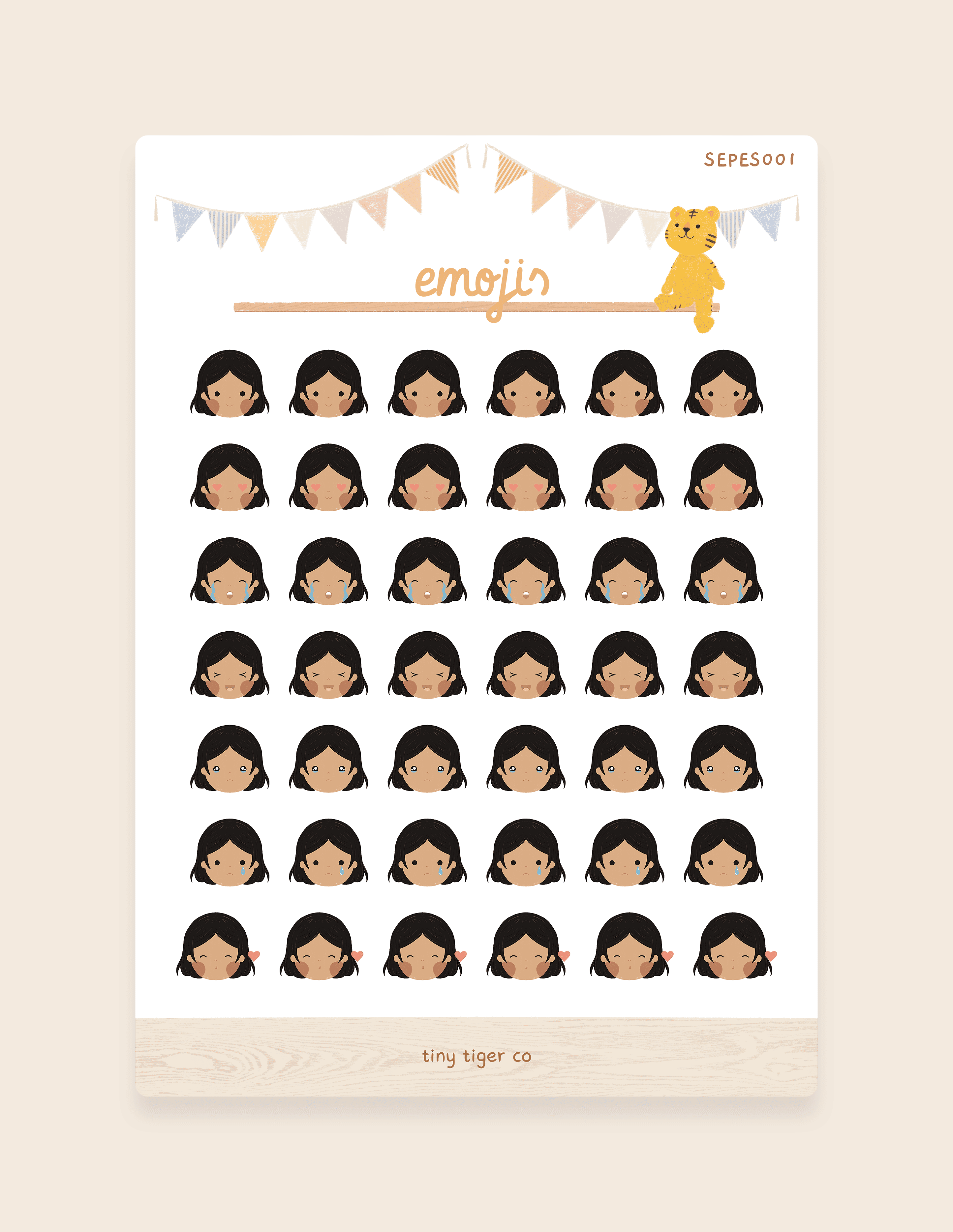 Emotions Sticker Sheet ES001