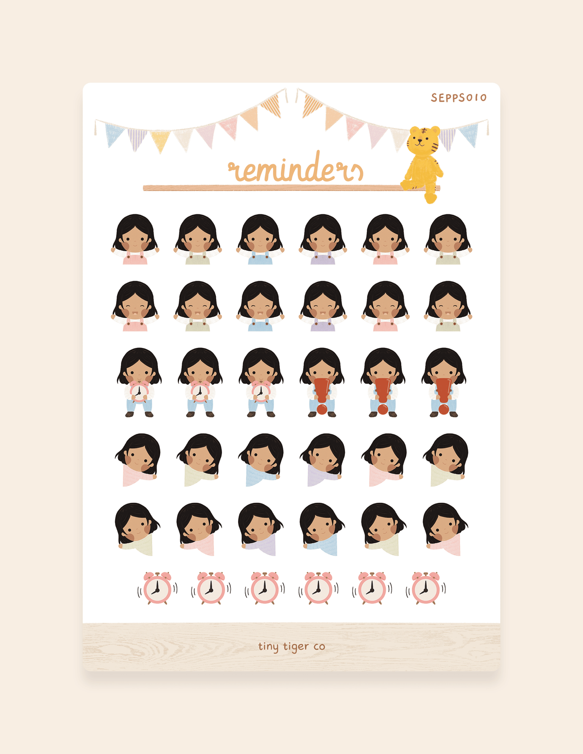 Reminders Sticker Sheet PS010