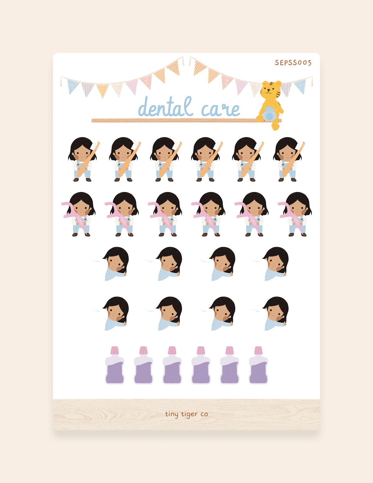 Dental Care Sticker Sheet SS005