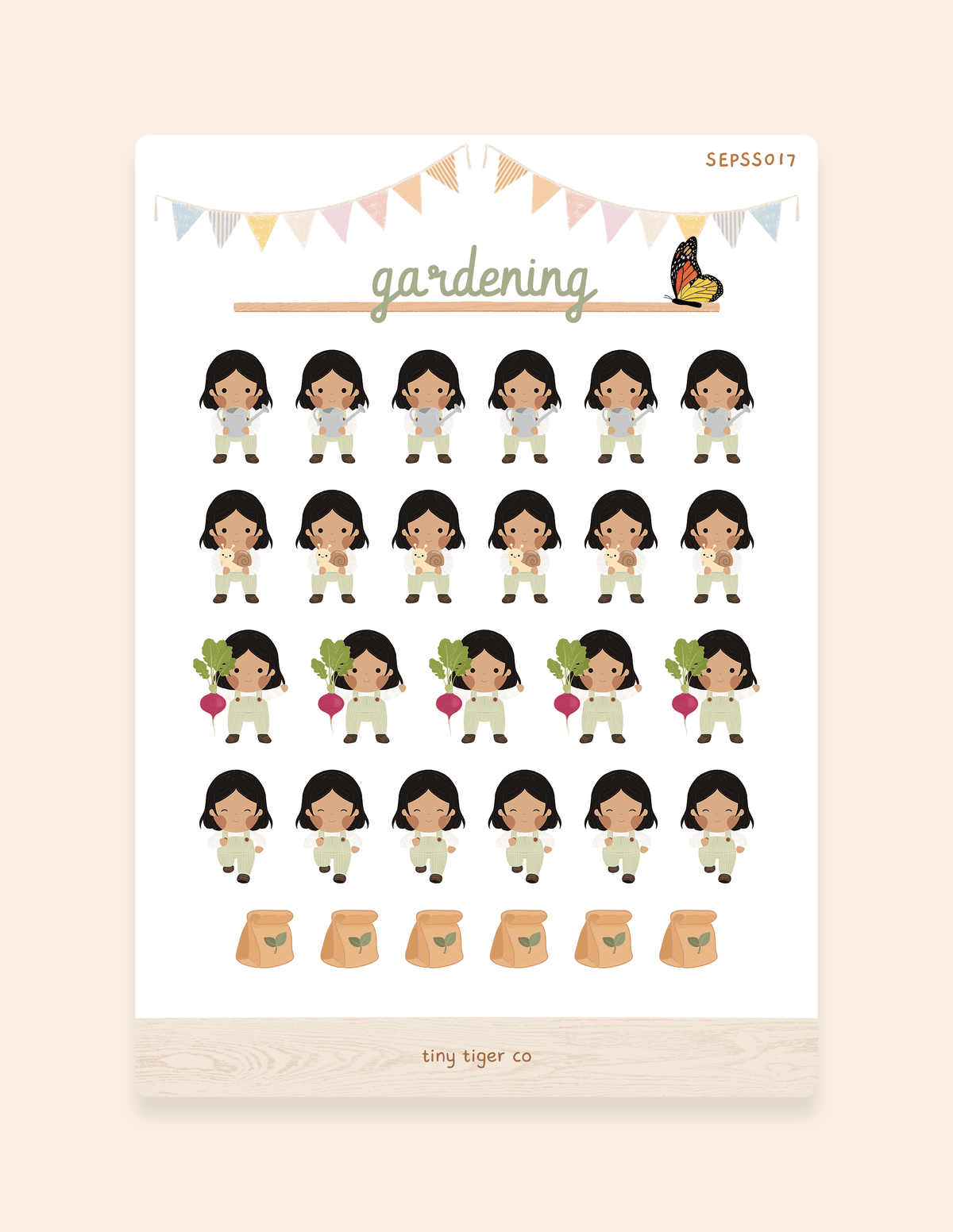 Gardening Sticker Sheet SS017