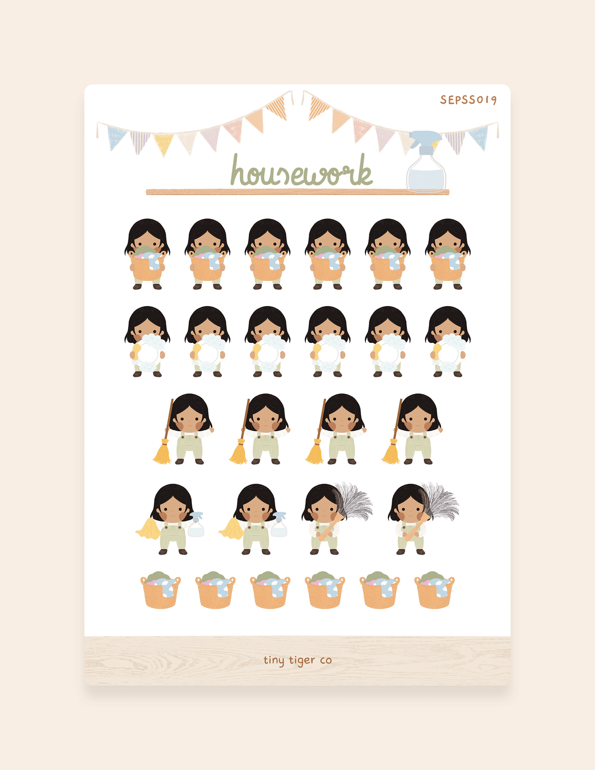 Housework Sticker Sheet SS019